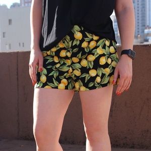 Forever 21 Shorts - Lemon Print Shorts Forever 21 Shorts - Lemon Print Shorts